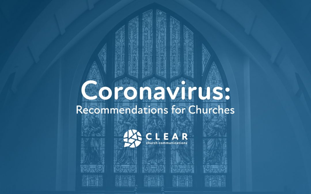 Coronavirus: Recommendations for Churches